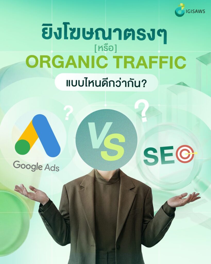 ยิงแอดตรงๆ ด้วย Google Ads หรือ ทำ SEO แบบไหนดีกว่ากัน